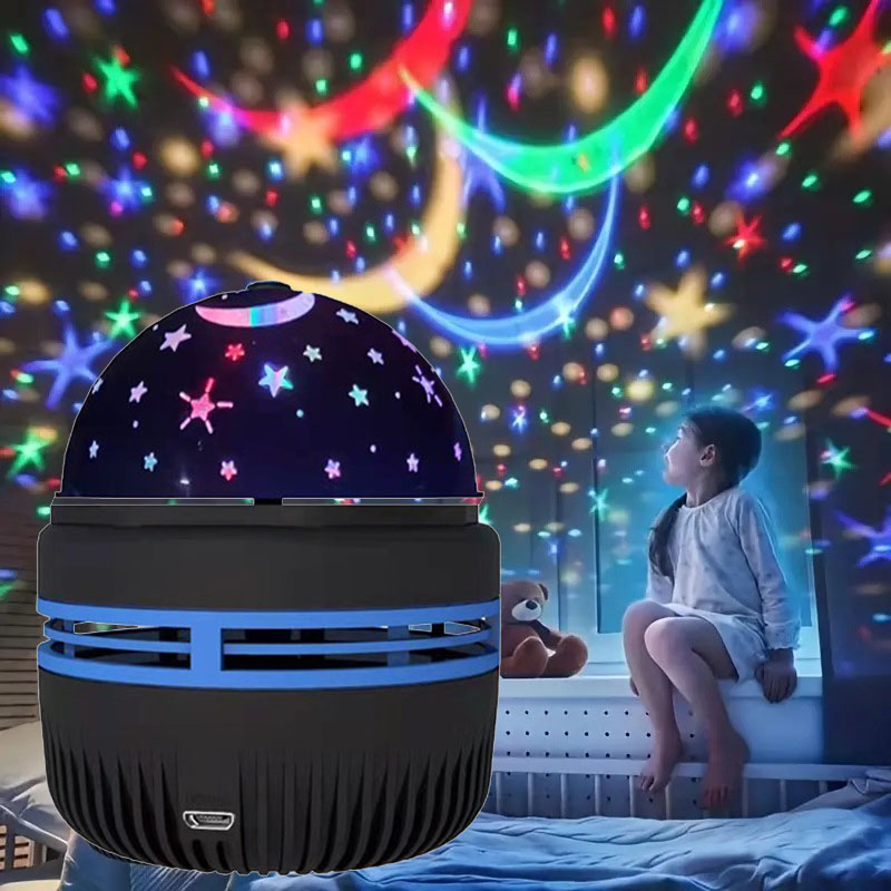 7-Colors Patterns Star Galaxy Projector Night Light